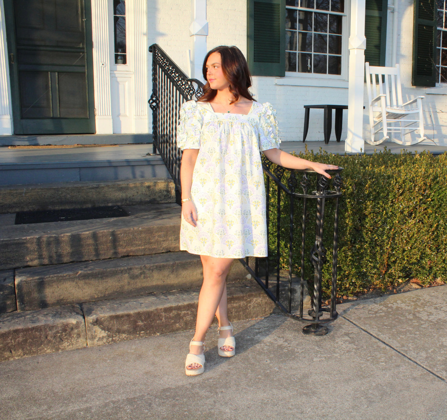 Lavender Sunrise Mini Dress
