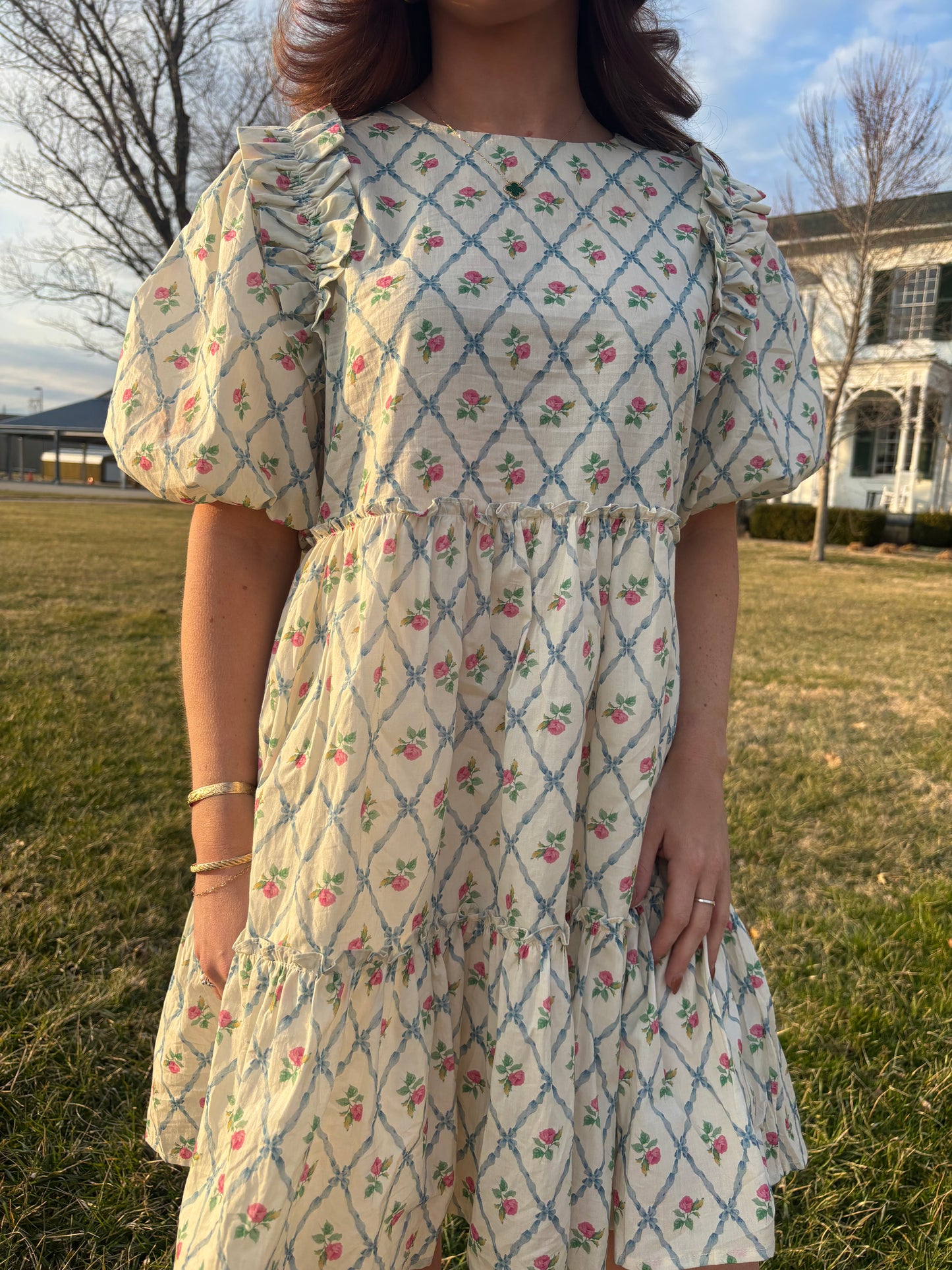 Garden Charm Babydoll Dress