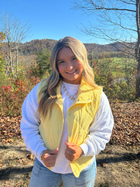 Daisy Delight Quilted Vest