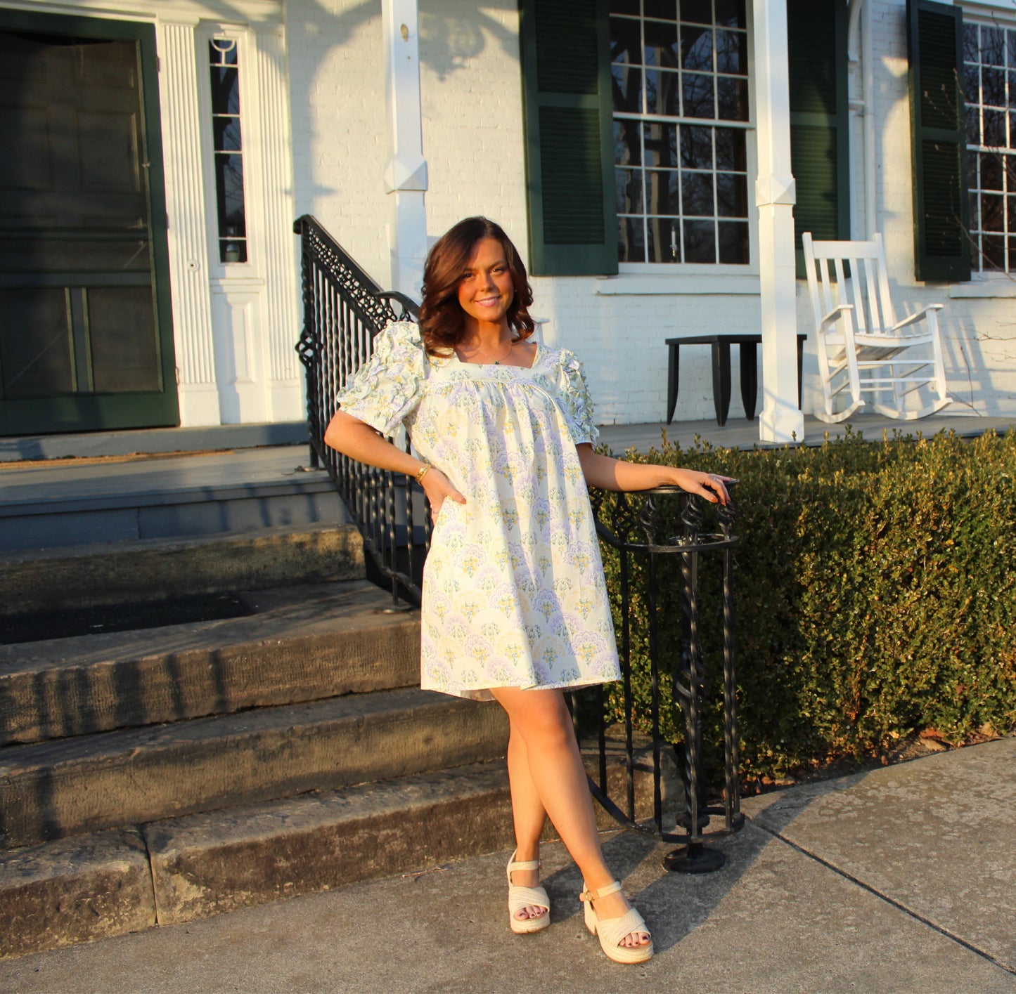 Lavender Sunrise Mini Dress