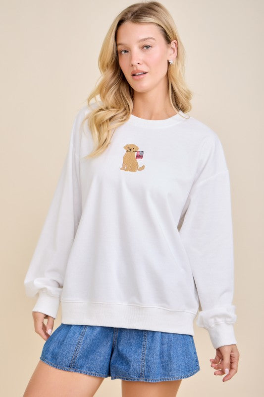 Golden Glory Oversized Sweatshirt