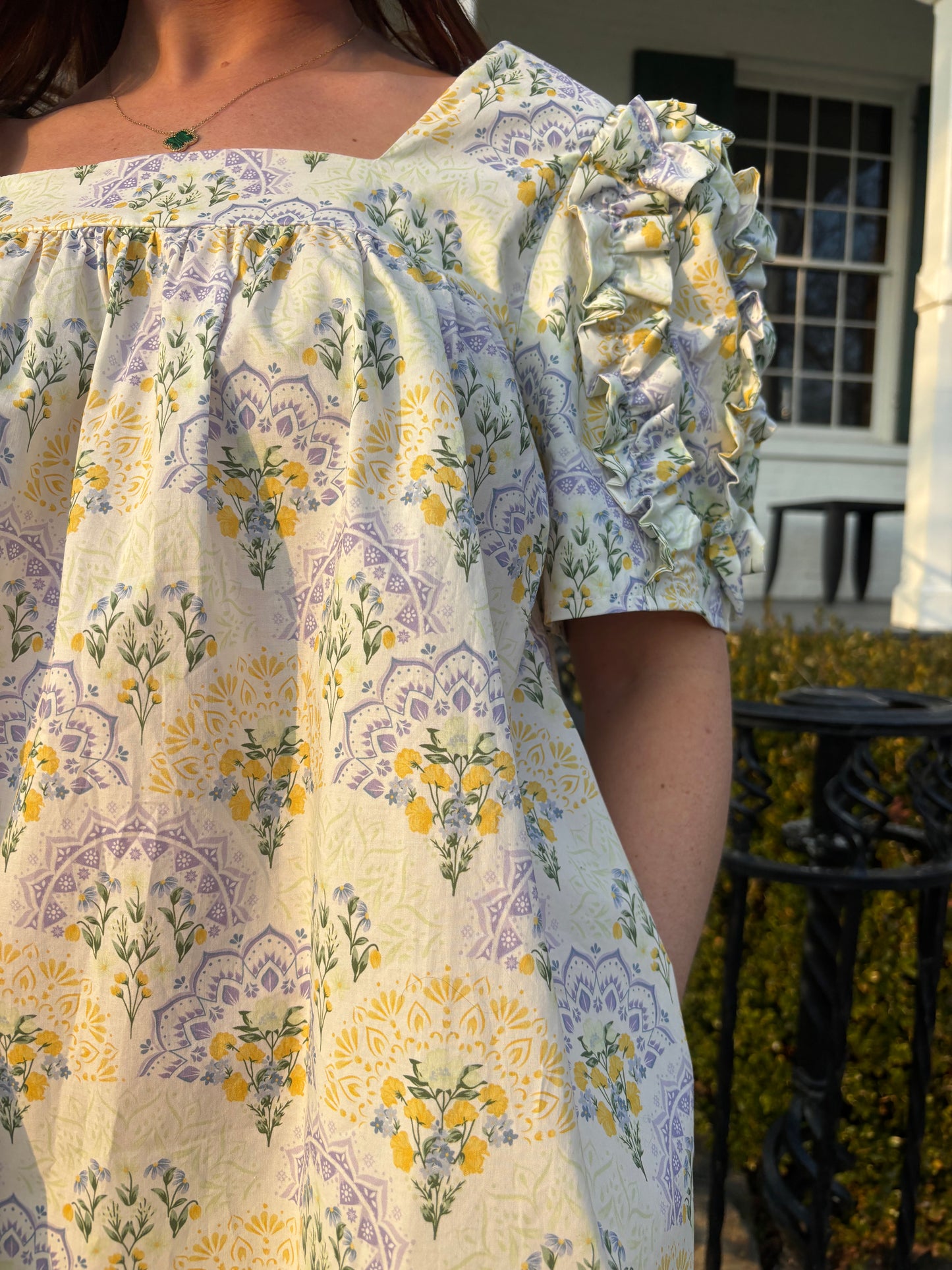 Lavender Sunrise Mini Dress